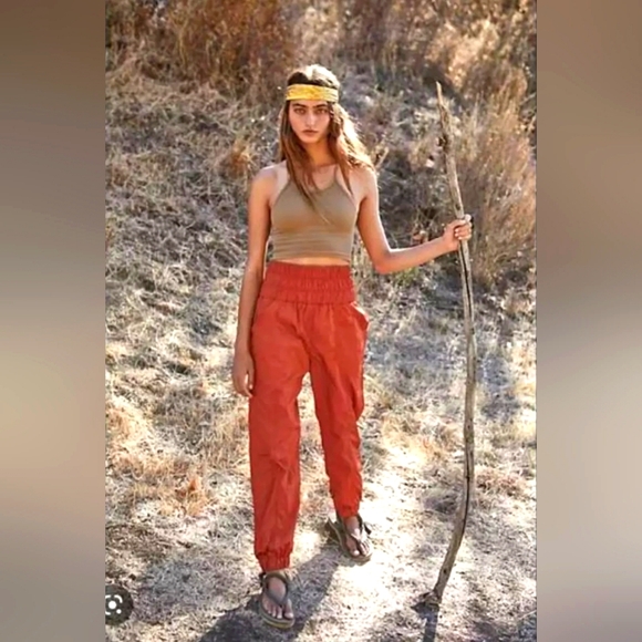 FP Movement by Free People Pants - Free People The Way Home Burnt Orange Medium Jogger Pants